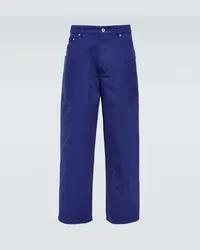 Kenzo Pantaloni in cotone Blu