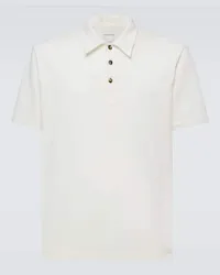 Bottega Veneta Polo in piqué di cotone Bianco