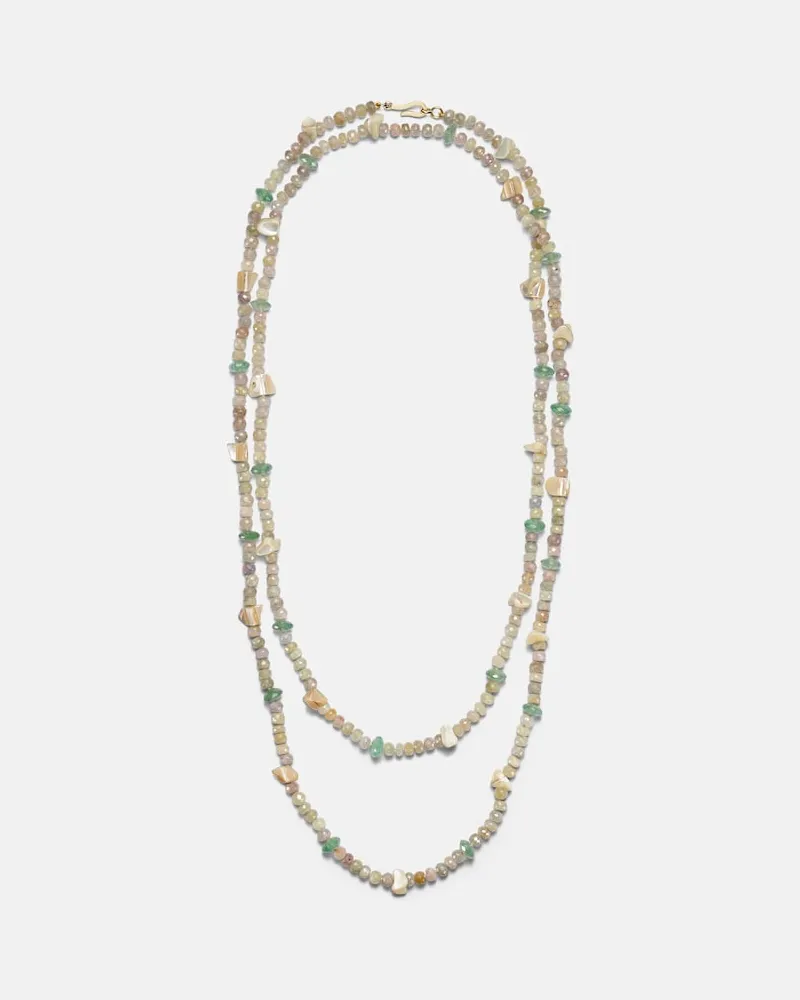 Ileana Makri Collana con perline e pietre preziose Multicolore