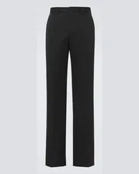 Gucci Pantaloni chino in lana Nero