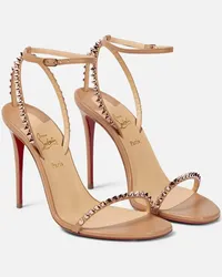 Christian Louboutin Sandali So Me 100 in pelle Beige