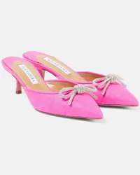 Aquazzura Mules Parisina 50 con cristalli Rosa