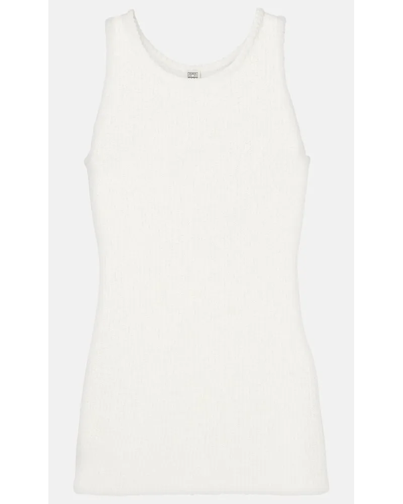 Totême Tank top in maglia Bianco