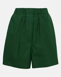 FRANKIE Shop Shorts Lui in cotone a vita alta Verde