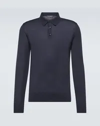 Dolce & Gabbana Polo in cashmere Blu