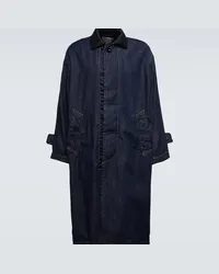 Sacai Soprabito in denim Blu