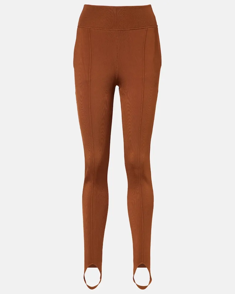 Chloé ChloÃ© Leggings a vita alta Marrone