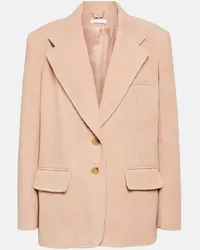 Chloé Chloé Blazer monopetto in velluto di cotone a coste Rosa