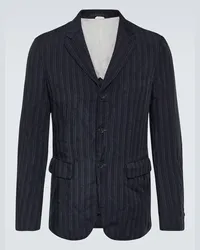 Comme des Garçons Comme des Garçons Homme Deux Blazer monopetto a righe Blu