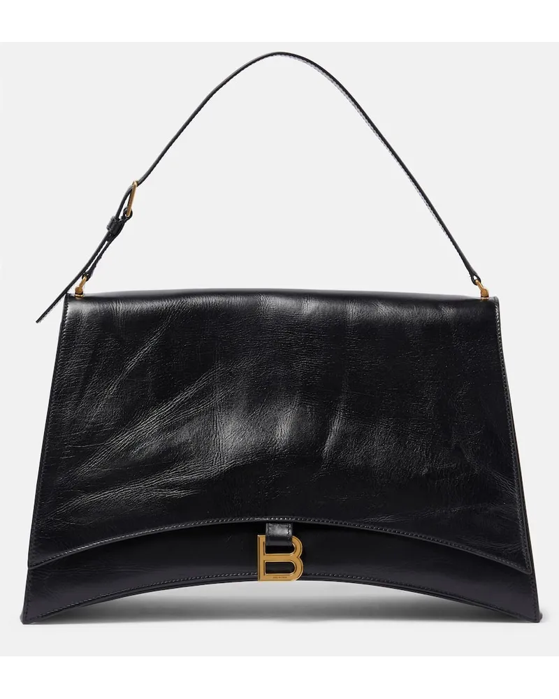 Balenciaga Borsa a spalla Crush Large in pelle Nero