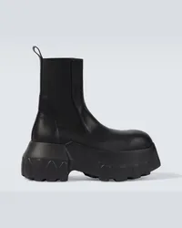 Rick Owens Stivali biker Mega Tractor in pelle Nero