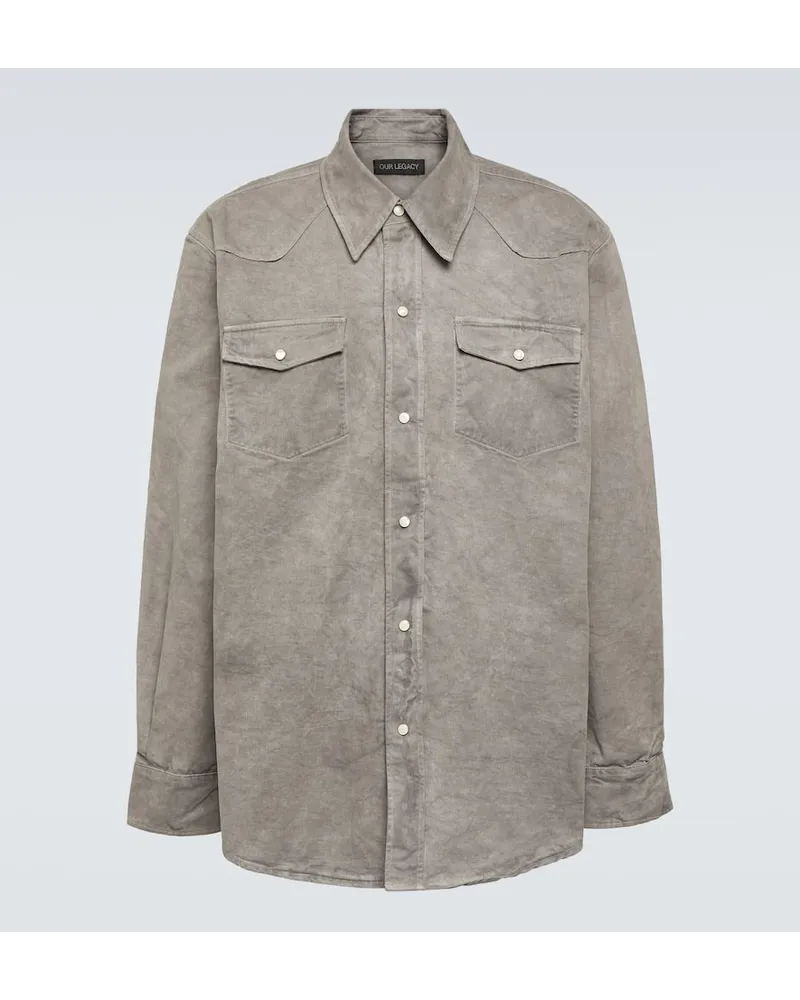 Our Legacy Camicia di jeans Frontier Grigio