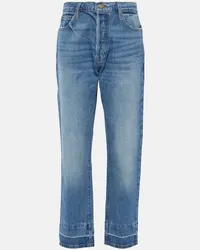 Frame Denim Jeans regular Le Mec a vita alta Blu