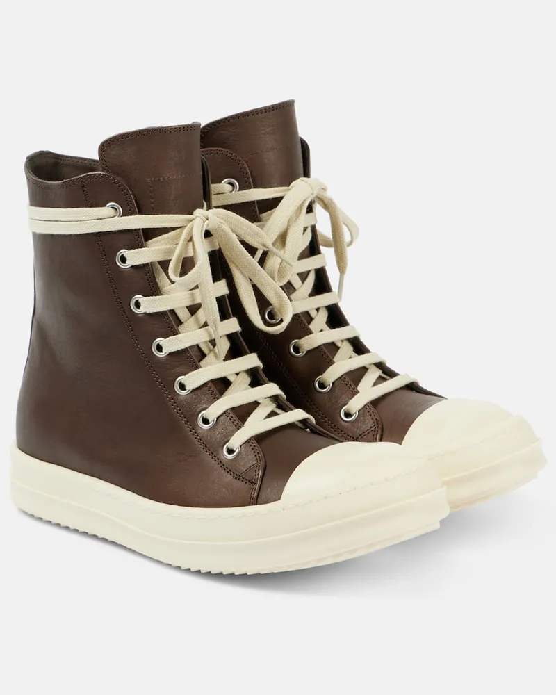 Rick Owens Sneakers Porterville in pelle Marrone