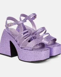 NODALETO Sandali Bulla Chibi con glitter Viola