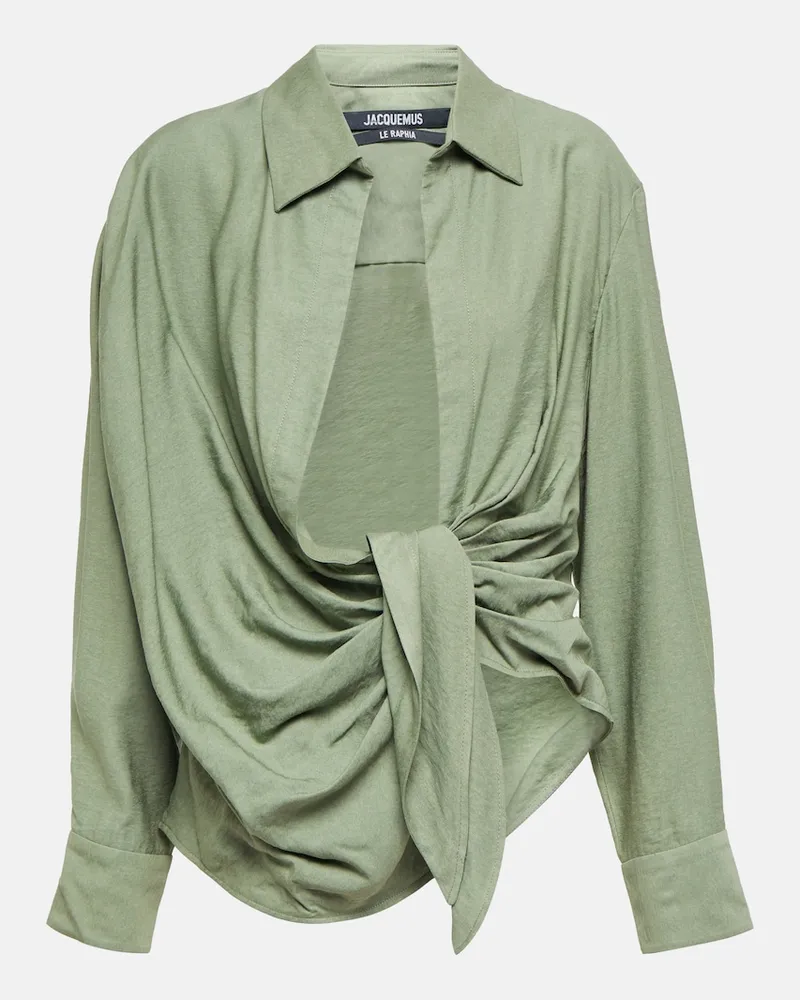 Jacquemus Camicia Le Bahia con fiocco Bianco