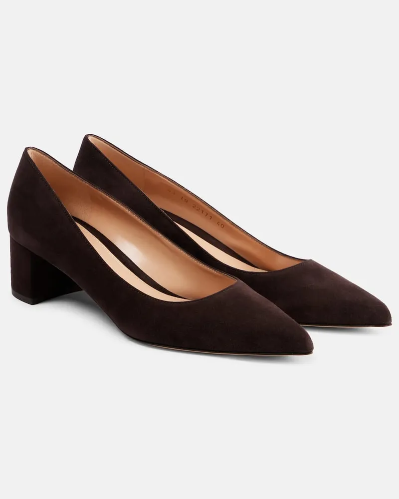 Gianvito Rossi Pumps Piper 45 in suede Marrone