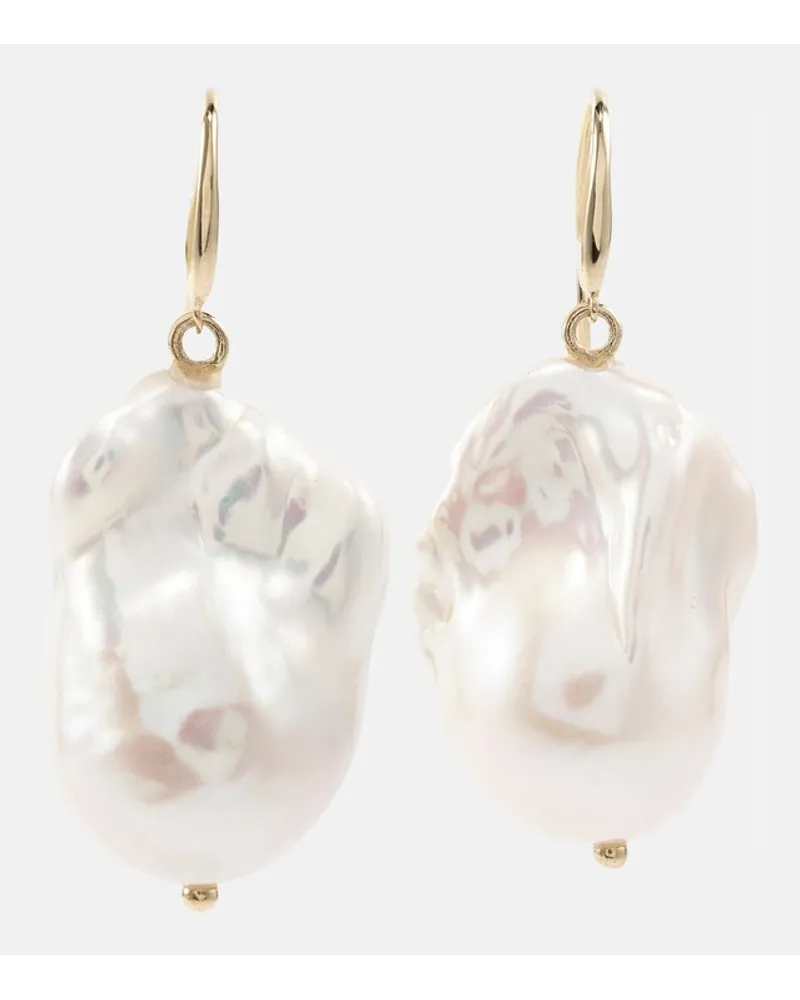 MATEO Orecchini in oro 14kt con perle barocche Oro