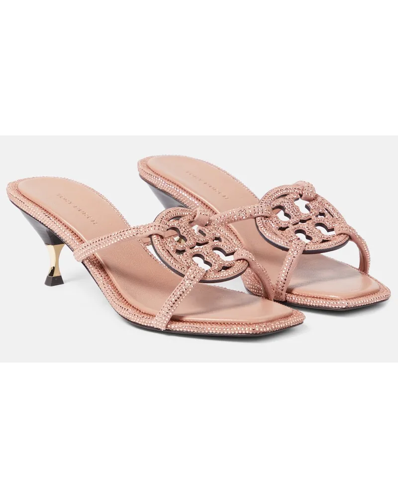 Tory Burch Sandali Geo Bombe Miller in suede Oro