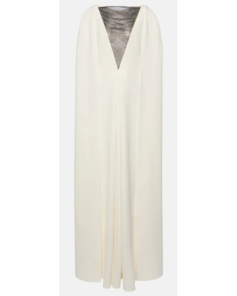 Safiyaa Abito lungo Abrielle con cristalli Bianco