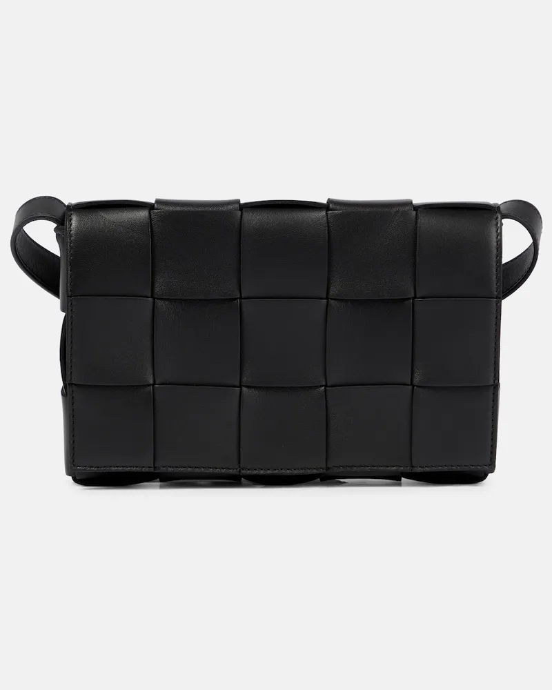 Bottega Veneta Borsa a spalla Cassette in pelle Nero