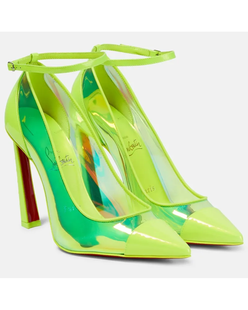 Christian Louboutin Pumps in pelle e PVC Giallo