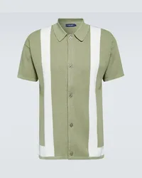 Frescobol Carioca Camicia Barretos in cotone Verde