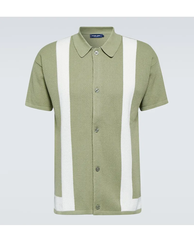 Frescobol Carioca Camicia Barretos in cotone Verde