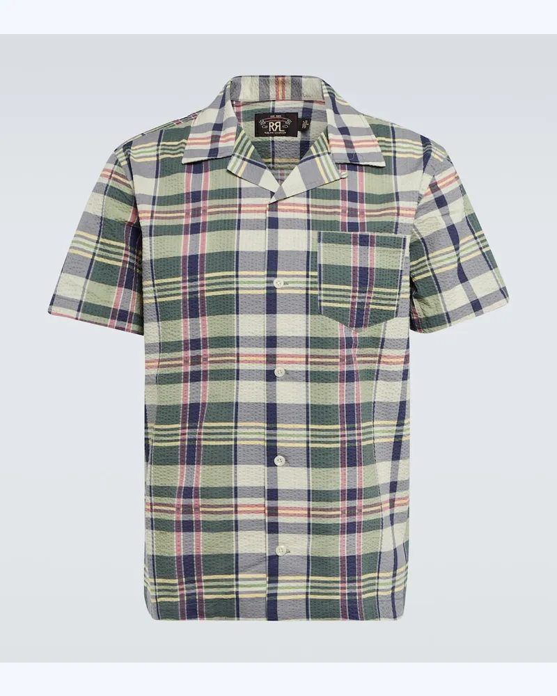 RRL Camicia in seersucker con stampa Multicolore