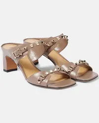 Valentino Garavani Sandali Rockstud 60 in pelle Beige