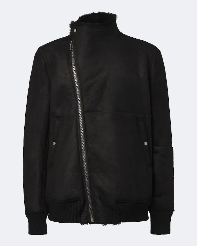 Rick Owens Giacca Hollywood Flight in pelle Nero