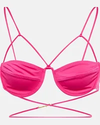 Jacquemus Top bikini Signature Rosa