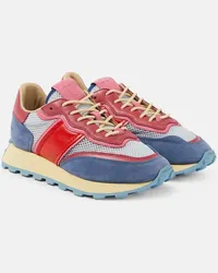 TOD'S Sneakers in mesh, suede e pelle Multicolore