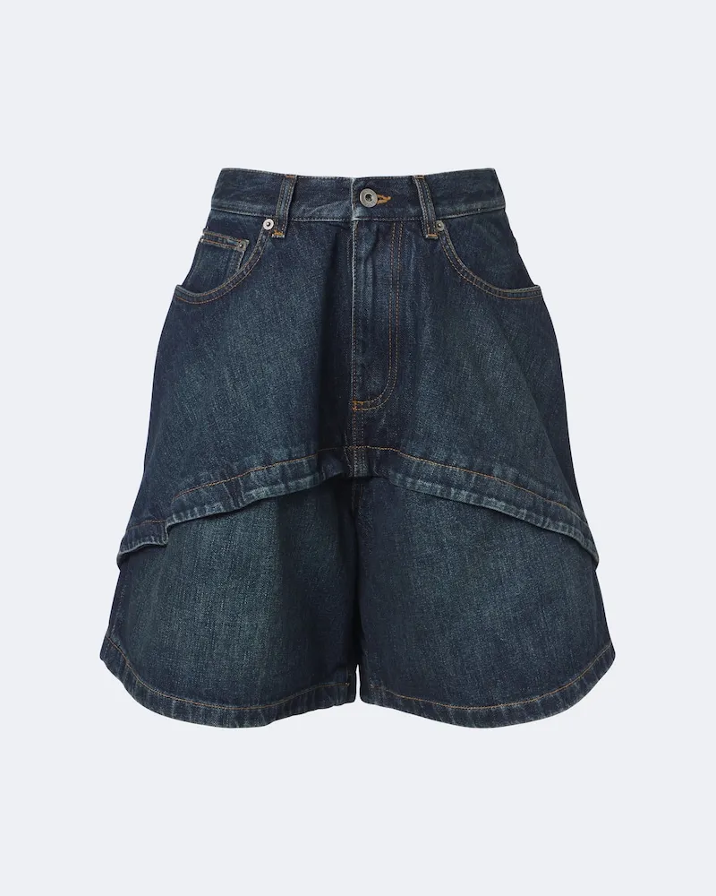 Loewe Bermuda di jeans Blu