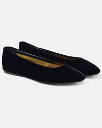 Saint Laurent Ballerine Gio in velluto Nero