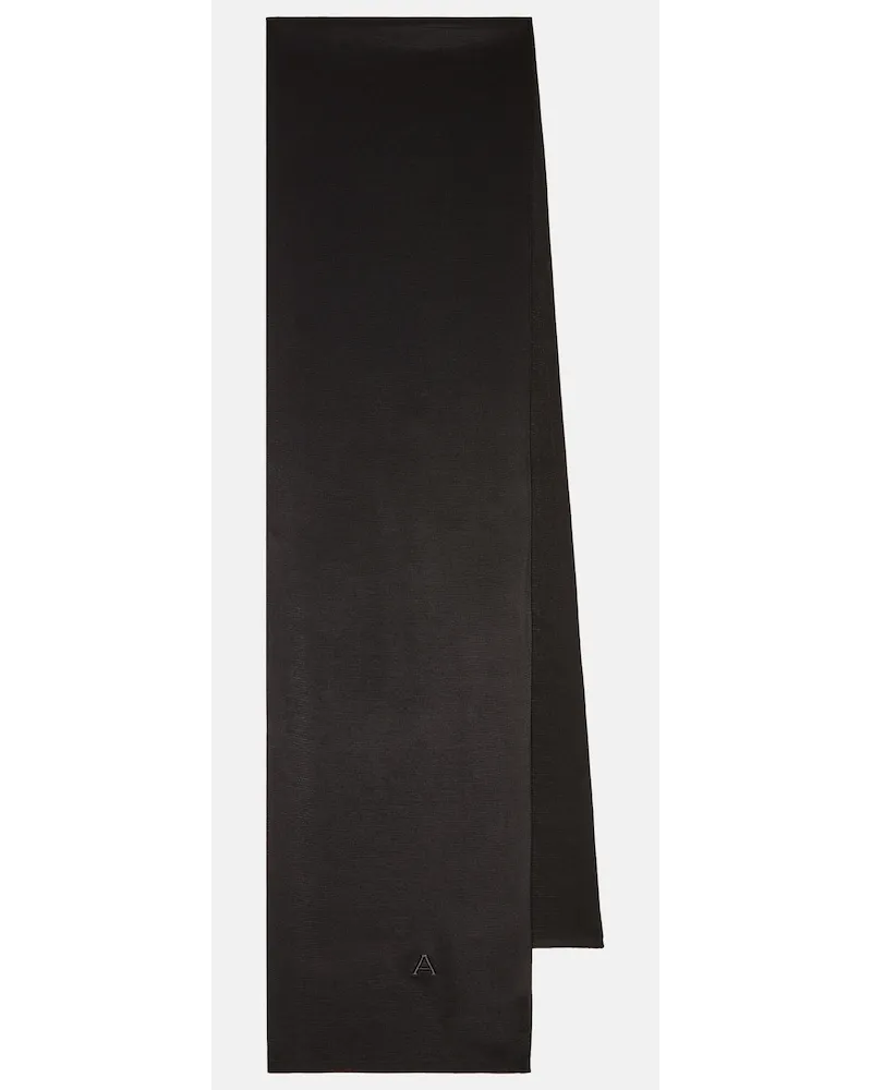 Alaïa AlaÃ¯a Sciarpa con ricamo Nero