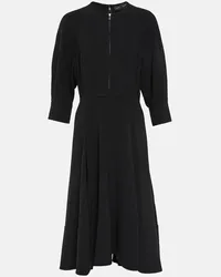 Proenza Schouler Abito midi in crêpe Nero