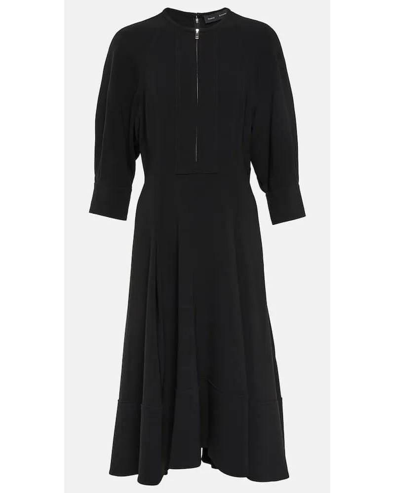 Proenza Schouler Abito midi in crÃªpe Nero