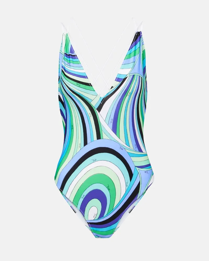 Emilio Pucci Costume intero Iride con stampa Multicolore