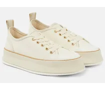 Sneakers Spring in canvas con plateau