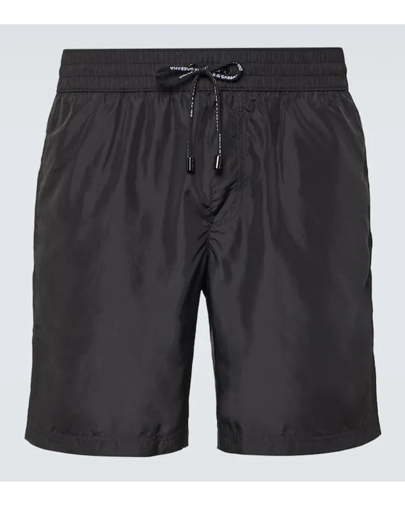 Dolce & Gabbana Costume da bagno in tessuto tecnico Nero