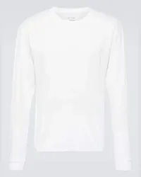 LES TIEN Top in jersey di cotone Bianco