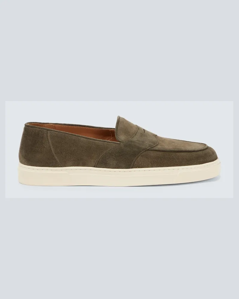 George Cleverley Mocassini Joey II in suede Marrone