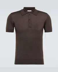 Valentino Garavani Polo in cashmere e seta Marrone