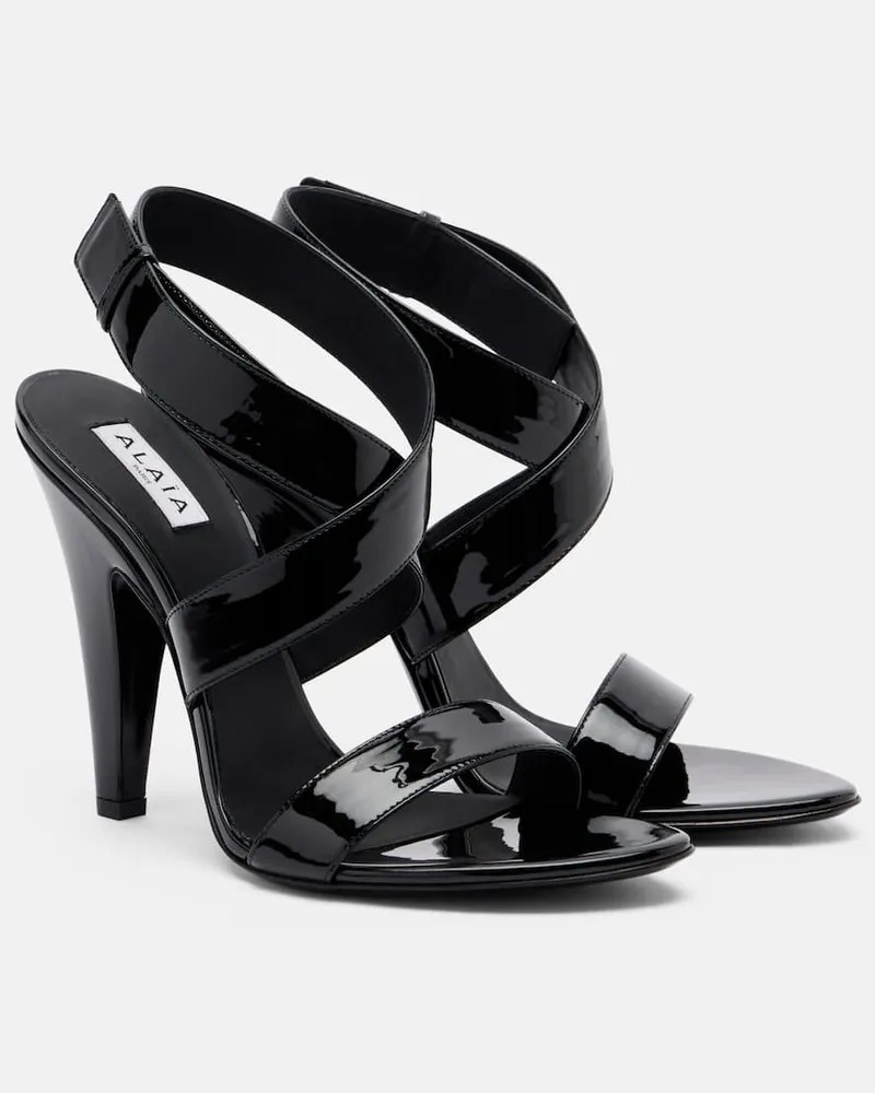 Alaïa AlaÃ¯a Sandali in vernice Nero