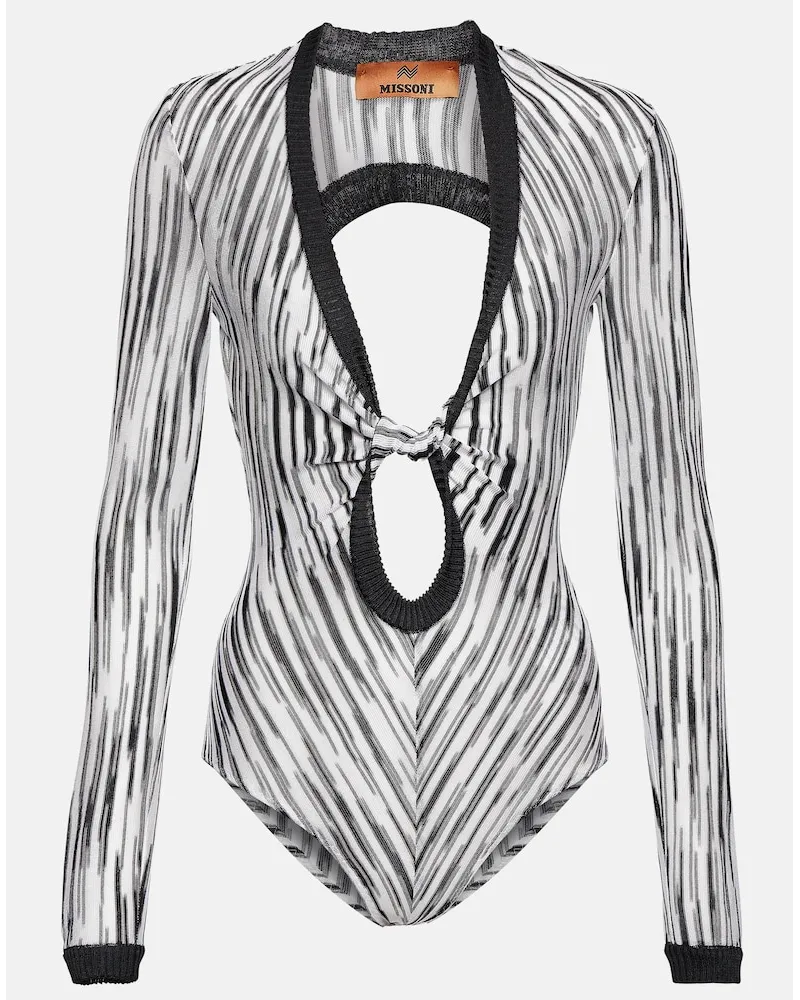 Missoni Body space-dye in cotone con cut-out Nero
