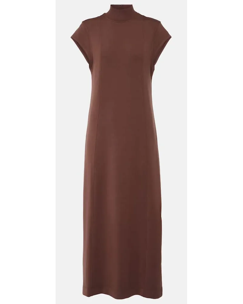 Varley Abito midi Taunton in jersey Marrone
