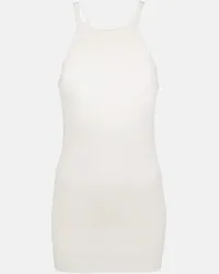 Rick Owens Top in jersey di cotone Bianco