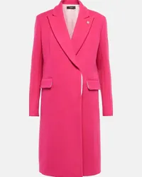 Amiri Cappotto in misto lana Rosa