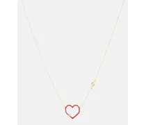Collana Heart in oro 9kt con diamanti